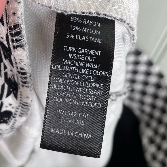 Betabrand Straight Leg Chino Dress Yoga Pants Catstooth Cat Print Size Small - Picture 8 of 9